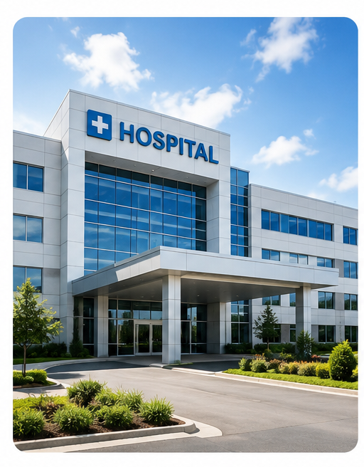 Hospital building and care environment